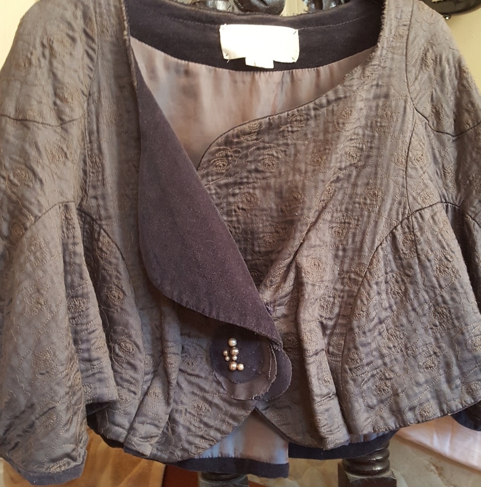 💥 RARE Embroidered Bolero Jacket Cape💥